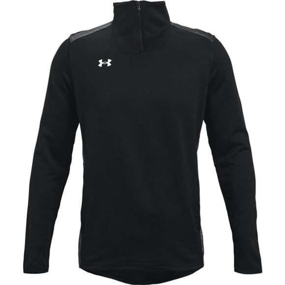 NWT Under Armour Mens Command Quarter Zip S Black/white Size S - Picture 1 of 6